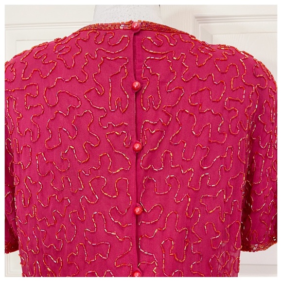 NWT! AJ Bari vintage sequin bodysuit - Picture 3 of 7